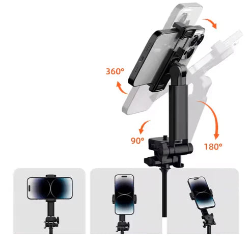 Shoot Smart from Every Angle  360° Rotating Selfie Tripod