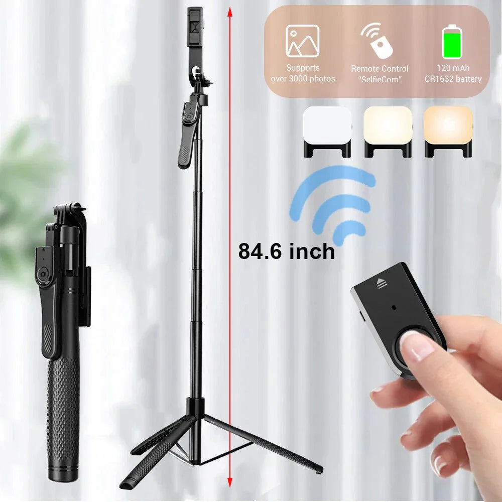 Shoot Smart from Every Angle  360° Rotating Selfie Tripod