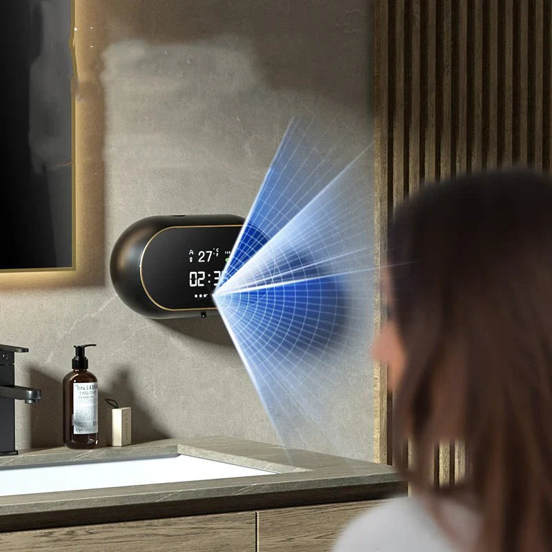 Hands Free Sanitizer & Soap Dispenser Modern Wall Mounted Hygiene Solution