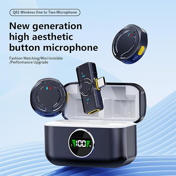 Record Like a Pro  Wireless Mic with Portable Charging Case