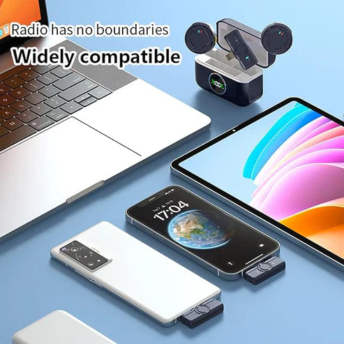 Record Like a Pro  Wireless Mic with Portable Charging Case